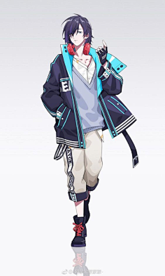 日风二次元人设男