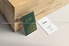 自然植物品牌名片信纸VI应用文具空白贴图ps样机素材国外设计模板下载_颜格视觉