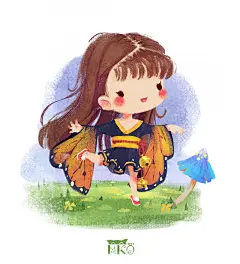 #儿童插画# 自画像 - Mico911911 - CNU视觉联盟2016-12-03