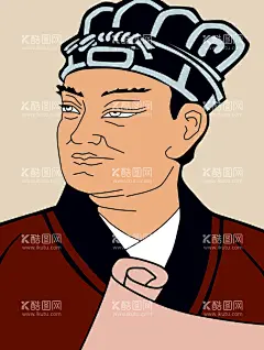 蔡伦像  - 源文件下载【酷图网】蔡伦像,造纸术,蔡侯纸,汉朝,发明家,