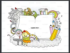 ai矢量eps插画婚姻情侣孩子快乐卡通旅游郊游扁平化手绘设计素材-淘宝网