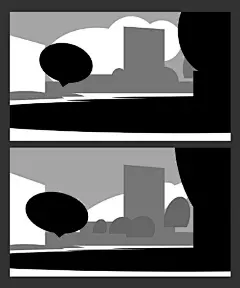 #Robh Ruppel# 的一个Graphic LA绘画过程，非常的详细，共有13张步骤记录。很好的学习资料。
个人对于步骤的看法：1. 基本黑白灰和形状  2. 基本配色 3 立体化. 4. 细节形状 5. 纹理细节和光影渲染 ​​​​