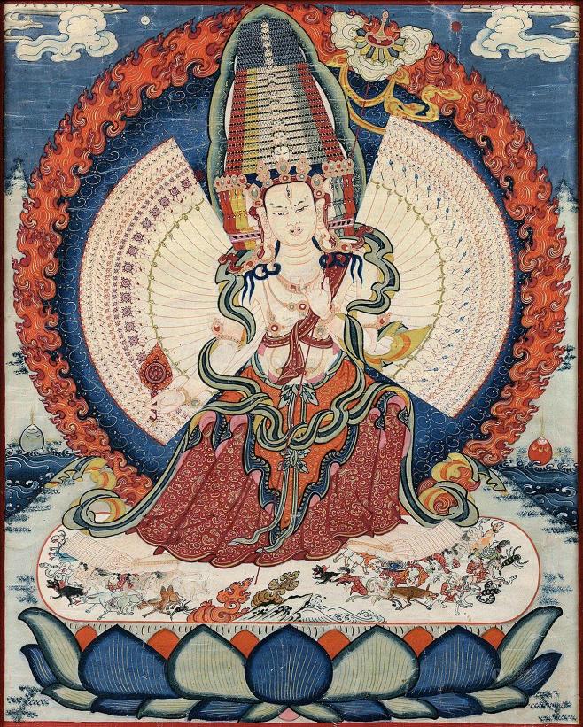 18世纪大白伞盖菩萨唐卡jpg12961618