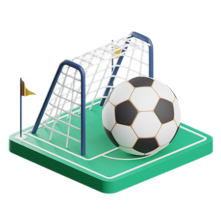 Football 3D Illustra...