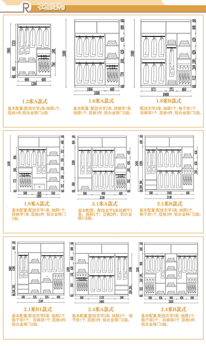 特价 多市包邮 家具定制 大衣柜 白色 ...