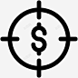 财务目标目标金钱图标 标志 UI图标 设计图片 免费下载 页面网页 平面电商 创意素材