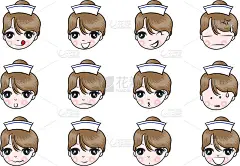 矢量卡通护士表情包