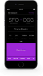 Download the Virgin America mobile app. It makes booking a flight, check-in, and access to your mobile boarding pass super easy. Plus receive flight alerts and more - on the go.