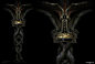 The Runestone Vault, Abe Taraky : Here is a set of designs that I completed for the Runestone Vault. There were several specific designs that weighed in heavily in the overall design of the room. Additionally, this room acts as a connecting hub for severa