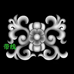 C585精雕图灰度浮雕图雕刻欧式图库