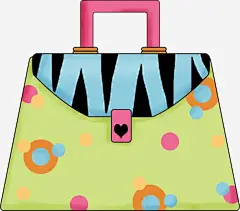 二次元印花小包 创意素材