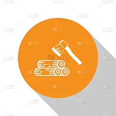 斧,木制,白色,分离着色,图标,木材,建筑业,钢铁,复古