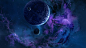 General 2560x1440 planet space stars satellite galaxy nebula space art