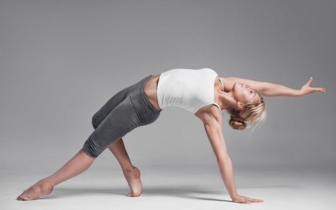 图片人物摄影欧美美女瑜伽动作展示