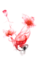 中国古风水墨花手绘水彩植物花卉装饰 免抠png透明图片背景ps素材 (363)