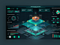 Data multi-dimensional visualization screen illustration design sketch ui