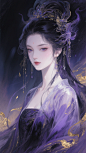 月夜啸声AI试验-黑紫