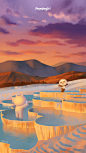 Cartoon (Pandagirl), Jane Ye : Pamukkale