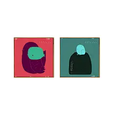 北欧正方形抽象派挂画红墨绿撞色艺术装饰画油画色彩壁画大尺寸-淘宝网