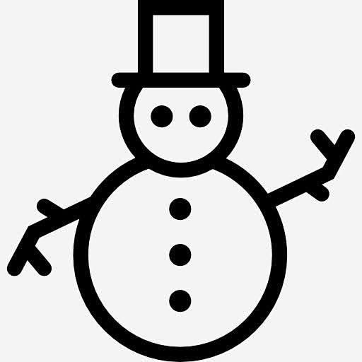 雪人图标高清素材 冬天的雪人 圣诞节 形...