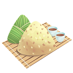 小新吃汉堡采集到素材-端午