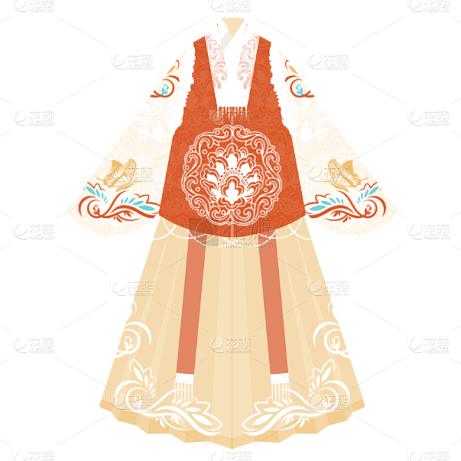 中国风-国潮汉服服饰单品贴纸7