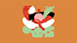 artwork Character design  Digital Art  digital illustration Drawing  Food  ILLUSTRATION  restaurant restaurant graphics salad