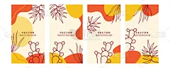 一套抽象的创作普遍的艺术模板。适用于海报、名片、请柬、传单、封面、横幅、海报、宣传册等平面设计。波西
