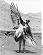 半个多世纪前的西藏影像 猎人与鹰