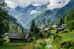 风景优美的田园小屋