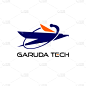 flying bird logo template