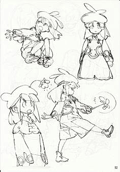 zz杂鱼采集到速写动态，造型