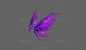 紫色炫彩翅膀，梦幻之翼 - 翅膀模型 蛮蜗网