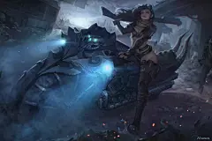 绘画欣赏 | 流行是个圈，如果插画也走复古风……_设计 : 其实在画插画时走复古风， 设计出来的插画海报， ▼ HAREN的游戏角色、同人插画， 也会有着别样的味道。 HAREN的其他作品 游戏角色…
