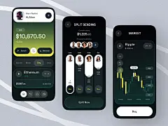 Crypto service - Mobile app by Anastasia Golovko on Dribbble