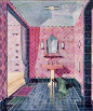 画中的浴室 · 复古风 · 转自微博