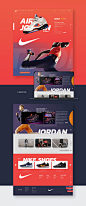 NIKE Air Jordan Web Design