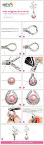 wire wrapping instructions - make wire pendants by wrapping a pearl