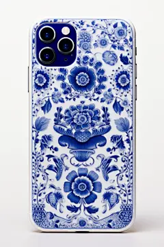 青花瓷图案手机壳样稿