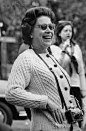 An amused Queen at (I am assuming) a polo match, 21st May 1973