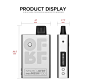 SMOK nexMESH Pod Kit 1200mAh : SMOK and OFRF collaborated to bring forth the nexMESH Pod kit, a compact all-in-one pod mod that offers maximum power up to 30 Watts. It has a small size and a large battery capacity of 1200mAh. The kit uses a unique aluminu