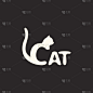猫,品牌名称,创造力,商务,下单,符号,简单,图像,动物,设计元素