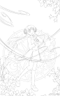 #魔卡少女樱##百变小樱##动漫#第一套线稿... 来自haya瑶瑶 - 微博
