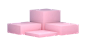 c4d浅粉色3D立体圆台展台舞台台面png (1)