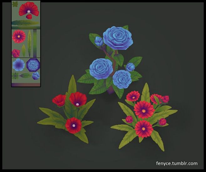 3d Prop - Flowers, B...