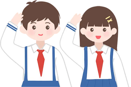 少先队员 敬礼