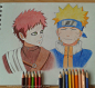 Gaara and Naruto by NikkouViolet