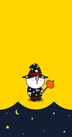 Line/可妮兔布朗熊/情侣壁纸/手机壁纸