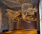 Sculpture of wire mesh clouds in the lobby of the Freer Gallery of Art, the Smithsonian's Asian art building: 