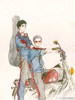 撒野 大飞 丞哥 手绘 黑白 耽美 美男 壁纸 头像 小清新


